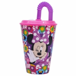 VASO CAÑA EASY 430 ML MINNIE BOLD FLORALS