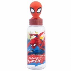 BOTELLA FIGURITA 3D 560 ML SPIDERMAN MOVING TARGET