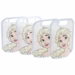 SET 4 BOLSAS CON CIERRE ZIP FROZEN SNOWY TALE