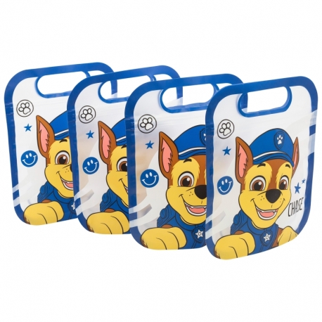 SET 4 BOLSAS CON CIERRE ZIP PAW PATROL BOY RESCUE PUPS